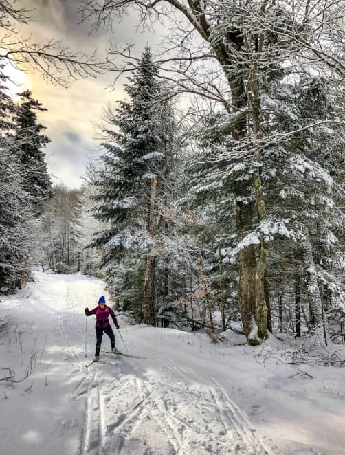 Winterwandern im verschneiten Wald – Ramsau